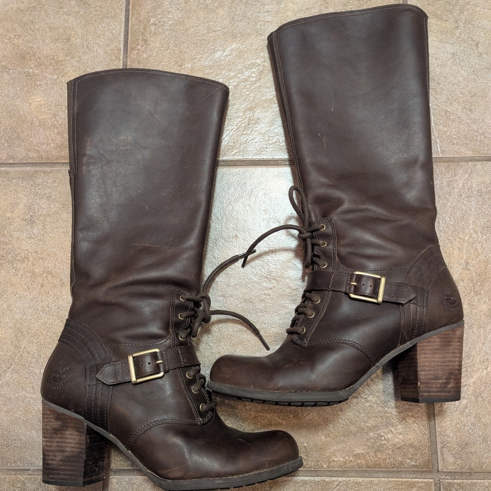 Timberland Women's Rich Brown Heeled Boots